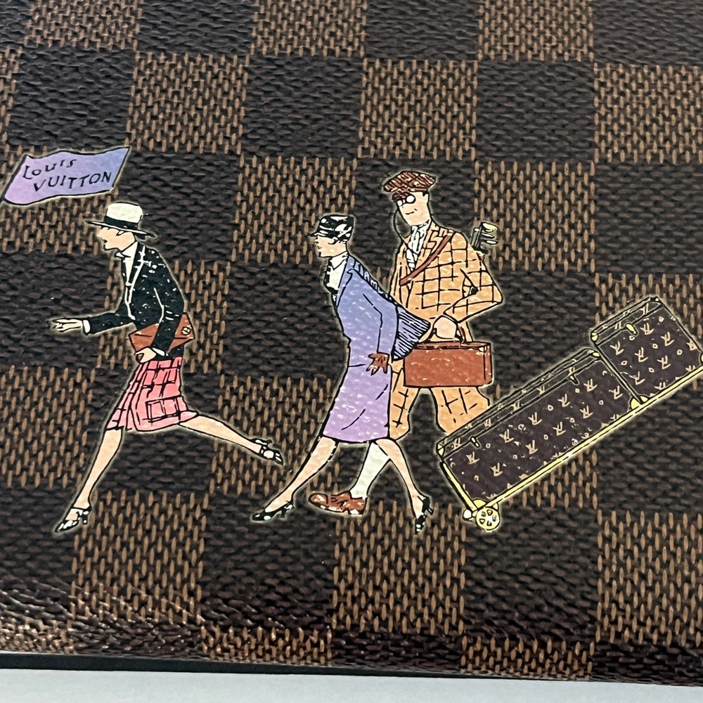 Louis Vuitton Illustre Damier Ebene Zippy Wallet - Picture 5 of 16